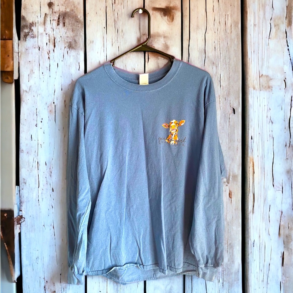 Farmhouse Cow Long Sleeve T-Shirt